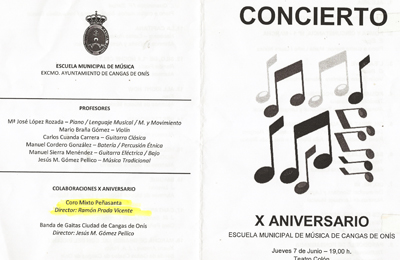Concierto "X ANIVERSARIO" de  la ESCUELA DE MÚSICA