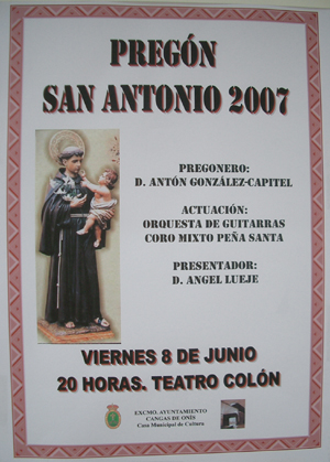 PREGÓN de las fiestas de SAN ANTONIO /2007