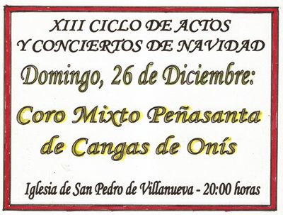 CONCIERTO DE NAVIDAD en el PARADOR de CANGAS DE ONÍS (Cartel-Parador-2010.jpg)